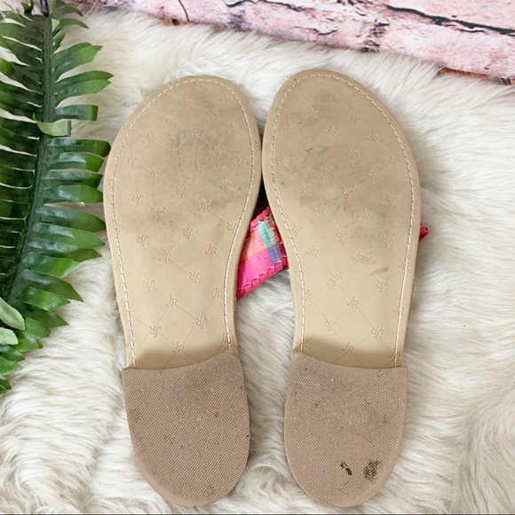 Jack Rogers Kyra Pink Madras Sandals - Picture 8 of 8